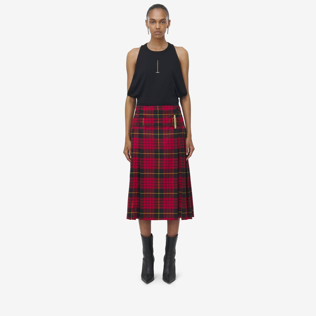 ALEXANDER MCQUEEN - MacQueen Tartan Kilt Skirt - Item 807987QJAEJ6120